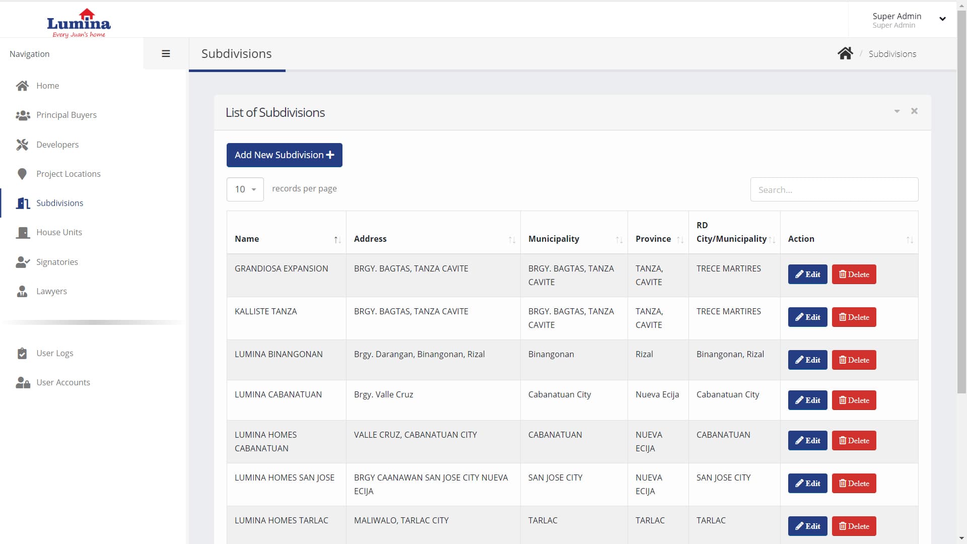 Lumina Homes Platform — screenshot 2