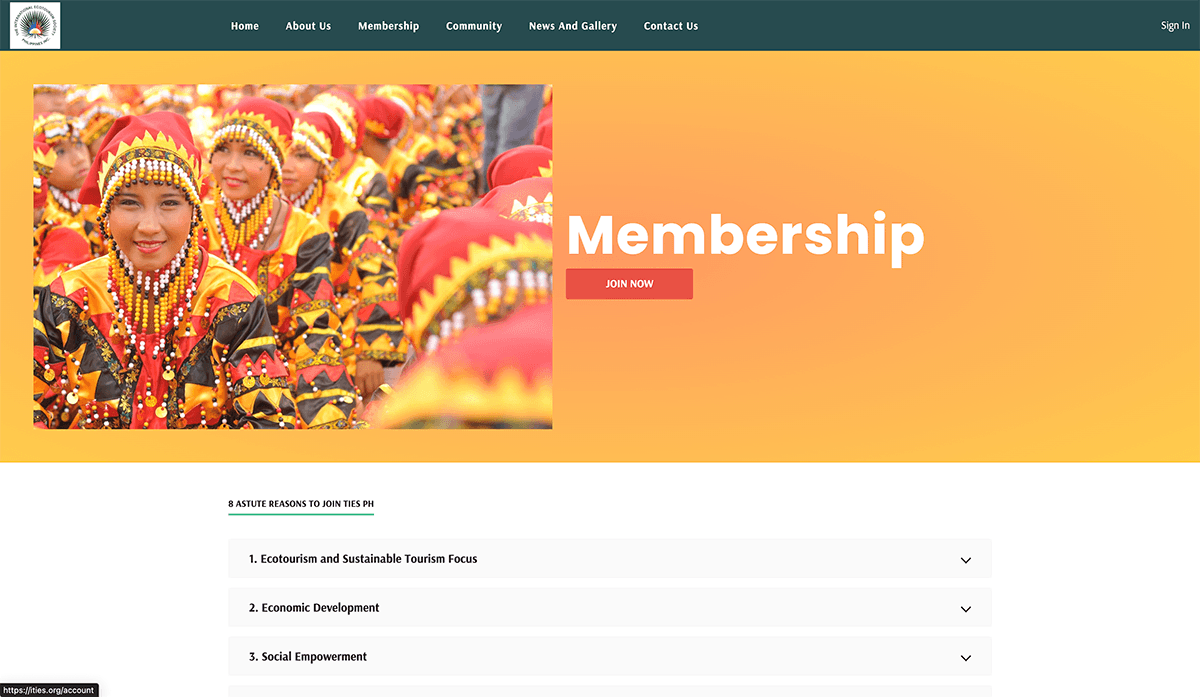 TIES Platform — screenshot 2