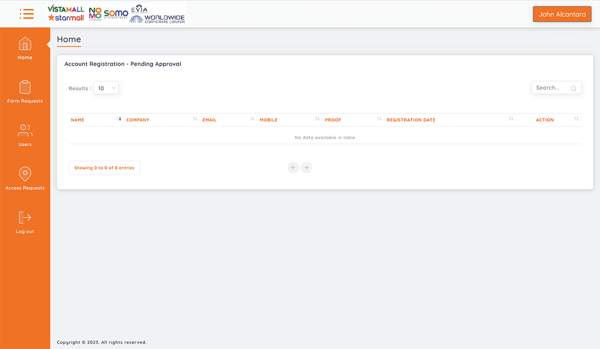 Villar Malls e-Forms — screenshot 4